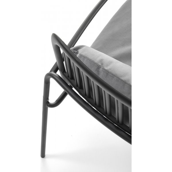 Melby Sessel - Schwarz/Grau