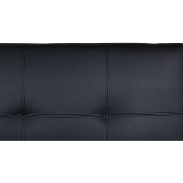 Schlafsofa - Schwarzes Kunstleder