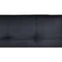 Schlafsofa - Schwarzes Kunstleder