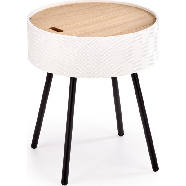 Theosophie Couchtisch Ø38 cm - Weiß