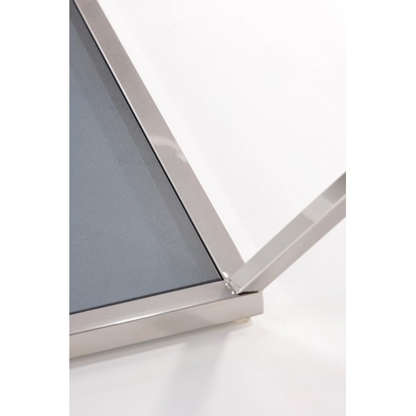 Couchtisch Puerto 100 x 100 cm - Rauchglas