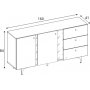 Farben Sideboard 160 cm - Salbei
