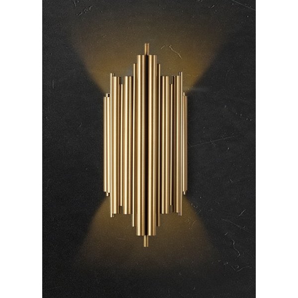 Wandleuchte in Goldoptik - Harmonica