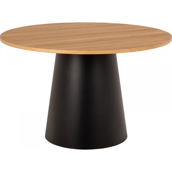 Soli Esstisch Ø120 cm - Eiche/Schwarz