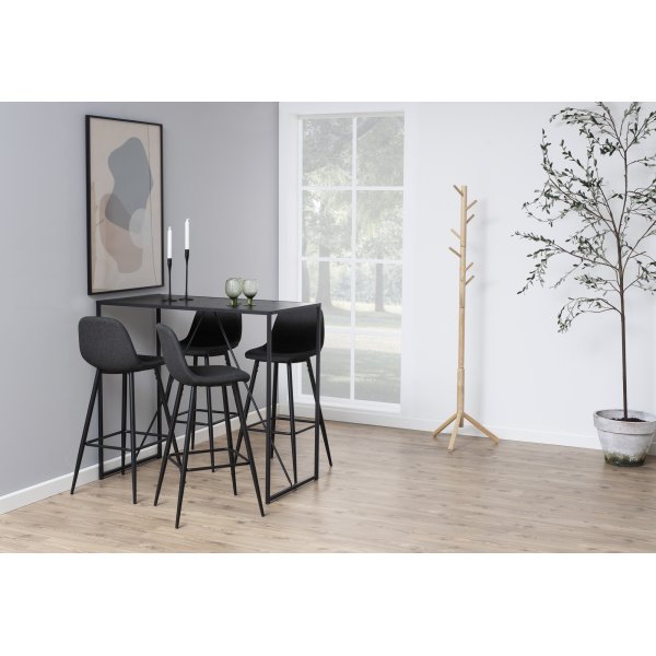Wilma Barhocker 101 cm - Grau/Schwarz