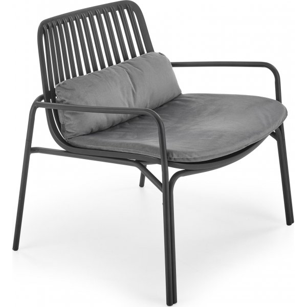 Melby Sessel - Schwarz/Grau