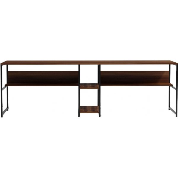 Buddy Schreibtisch 240x60 cm - Nussbaum