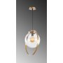 Hellbraune Deckenlampe - Gold