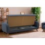 Kronos 3-Sitzer-Schlafsofa Dunkelblau