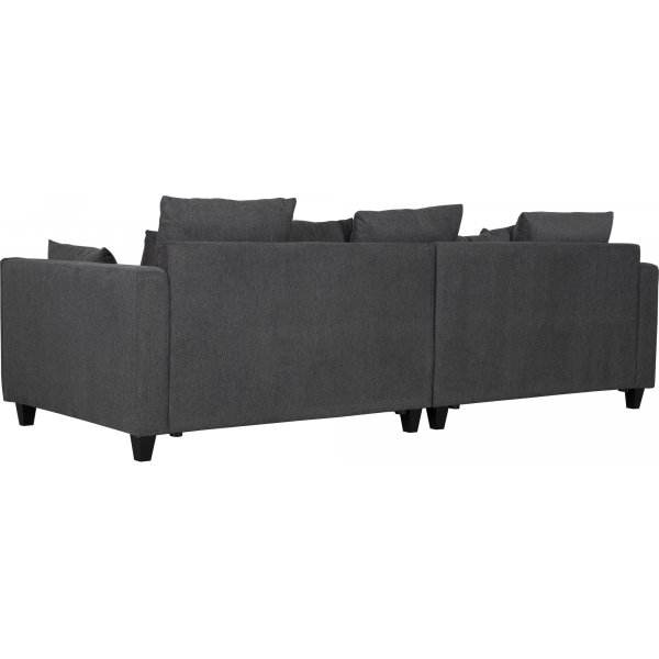 Brandy Lounge 4-Sitzer-Sofa XL - Dunkelgrauer Stoff