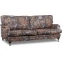 Spirit 3-Sitzer-Sofa Howard aus Stoff mit Blumenmuster - Eden Parrot Brown
