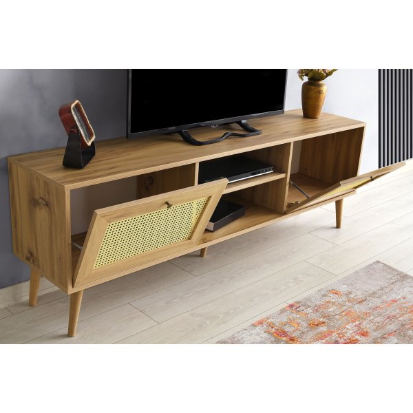 Letoon Medienbank 180 cm - Eiche