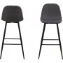 Wilma Barhocker 101 cm - Grau/Schwarz