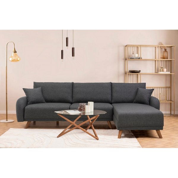 Kronos Schlafsofa Anthrazit