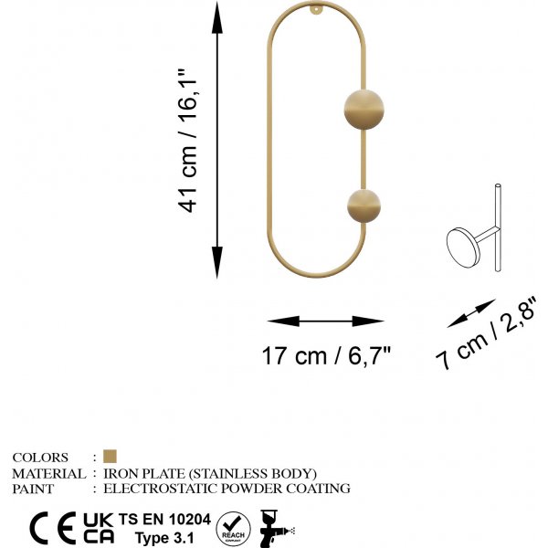 Cricket-Kleiderbügel - Gold