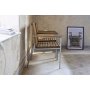 Gartenstuhl Alva – Teak/galvanisiertes Metall