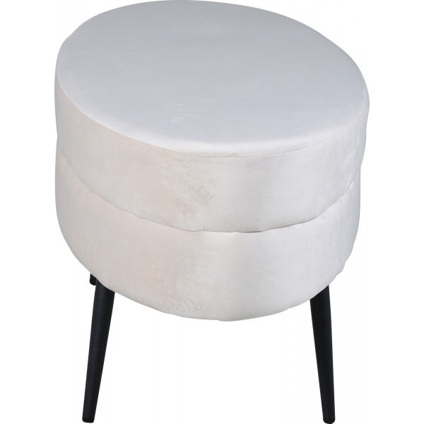 Rino Pouf - Beige Samt