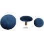 Giza Wandknöpfe zum Aufhängen - Blau/Messing - 3 Stk