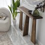 Kleopatra-Relieftisch 100 x 28 cm - Walnuss