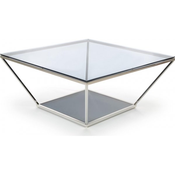 Couchtisch Puerto 100 x 100 cm - Rauchglas
