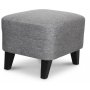 Harmony Sessel mit Fußhocker - grau