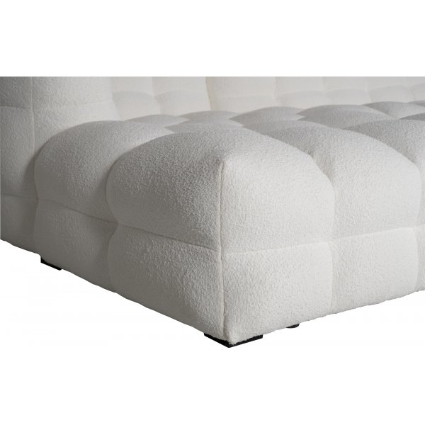 Diwansofa Bouclè cremeweiß 322 cm