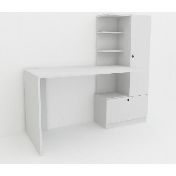Merino-Schreibtisch 120 x 61,8 cm - Weiß