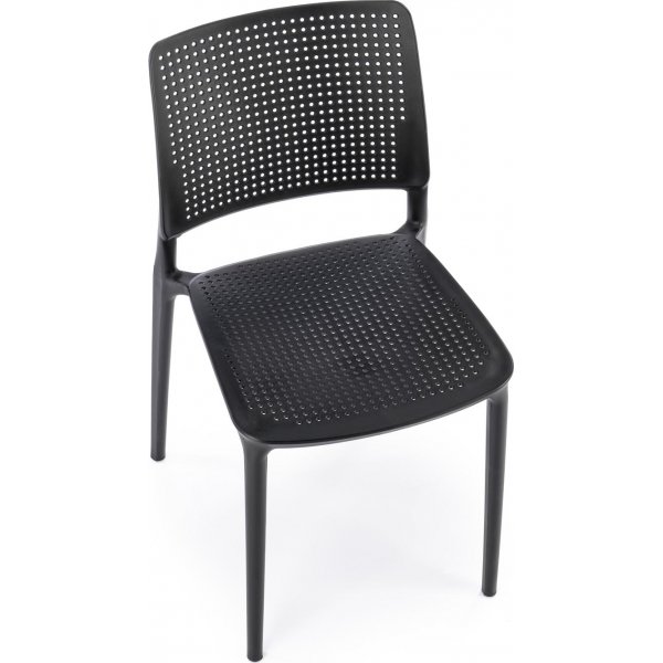 Cadeira stapelbarer Esszimmerstuhl 514 - Schwarz