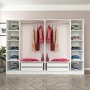 Cavolo Kleiderschrank 270 cm, Variante B - Weiß