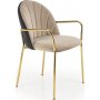 Cadeira Esszimmerstuhl 500 - Beige/Schwarz