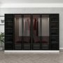 Cavolo Kleiderschrank 270 cm, Variante B - Weiß