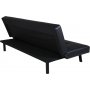 Schlafsofa - Schwarzes Kunstleder