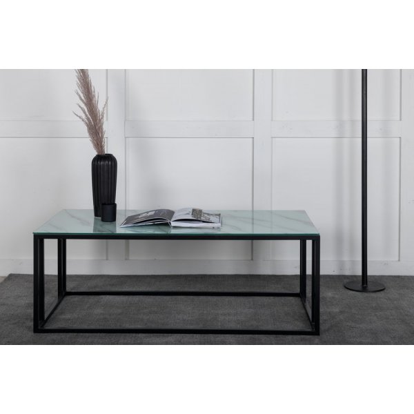 Couchtisch Link 120 x 60 cm - Schwarz/Weiß