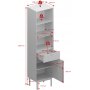 Vitrine Soma - Schwarz/Espresso