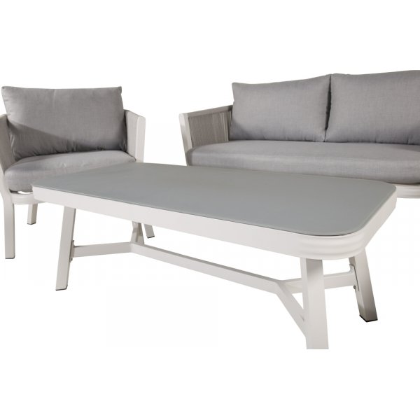 Sofagruppe Virya - Grau/Weiß