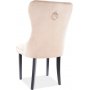 August Esszimmerstuhl - Beige Samt