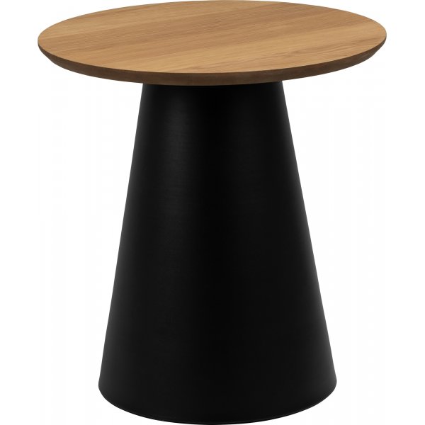 Soli Couchtisch Ø45 cm - Eiche/Schwarz