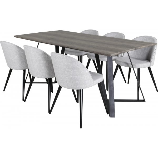 Armada Esstisch 180 cm - Eiche/schwarz