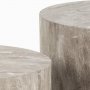 Dice Couchtisch Ø50/58 cm - Grau