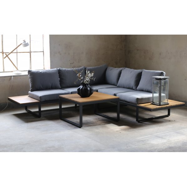 Outdoor-Ecksofa mit Tisch + Textilreinigung für Möbel
