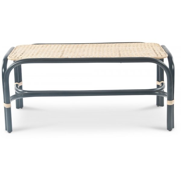 Couchtisch Marbella - Rattan/schwarz