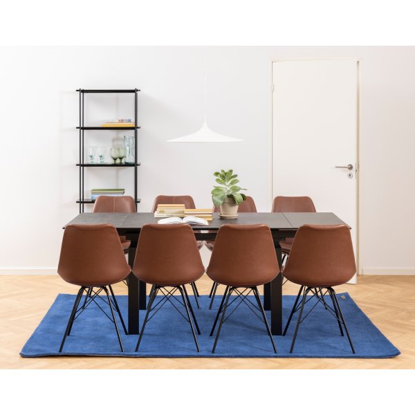 Huddersfield Esstisch 120-200 cm - Schwarz