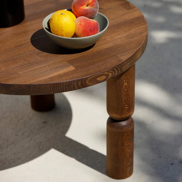Ida Couchtisch Ø60 cm - Walnuss