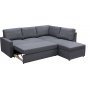 Schlafsofa Dream mit Stauraum (Ecksofa) rechts - Dark Grey