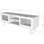 Letoon Medienbank 180 cm - Eiche