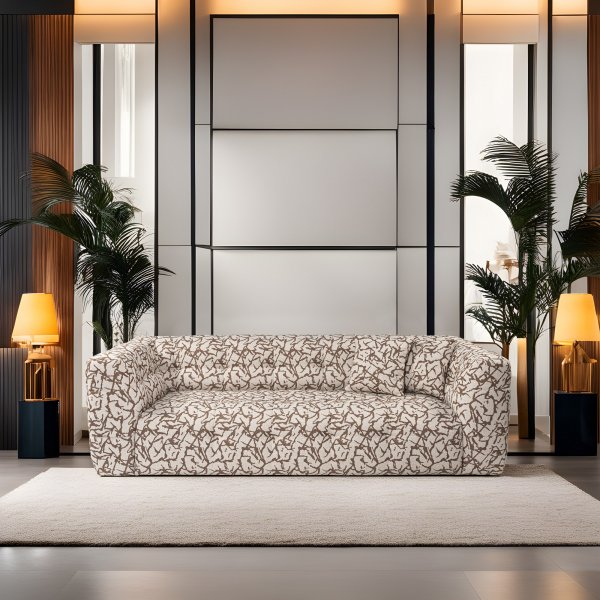 3-Sitzer-Sofa aus Cady - Beige/Braun