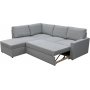 Traumgraues Schlafsofa mit Stauraum und Ecksofa