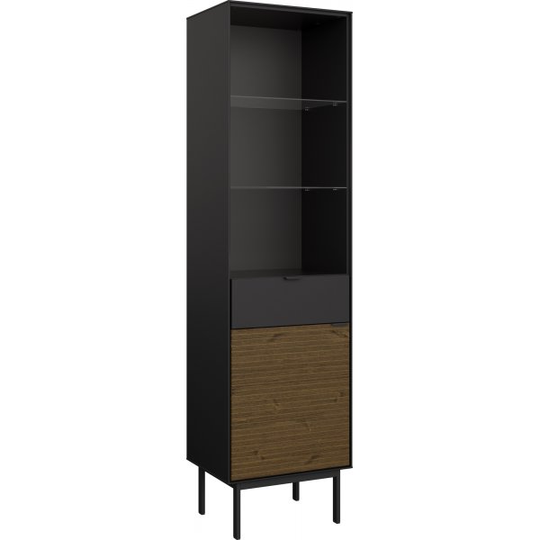 Vitrine Soma - Schwarz/Espresso