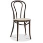 Bugholzstuhl No18 Classic mit Rattansitz - Braun
