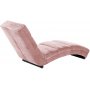 Crosby Liegesessel - hellrosa (Samt)